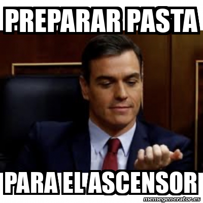 Meme Personalizado Preparar Pasta Para El Ascensor