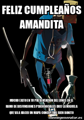 Meme Personalizado Feliz Cumplea Os Amandita Mucho Exito En Tu