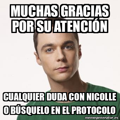 Meme Sheldon Cooper Muchas Gracias Por Su Atenci N Cualquier Duda Con