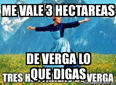 Meme Personalizado Me Vale 3 Hectareas De Verga Lo Que Digas 4569522