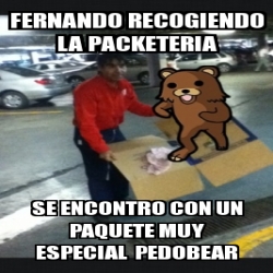 Meme Personalizado Fernando Recogiendo La Packeteria Se Encontro Con