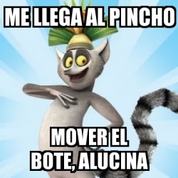 Meme Personalizado ME LLEGA AL PINCHO MOVER EL BOTE ALUCINA 1136049