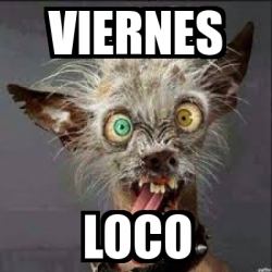 Meme Personalizado VIERNES LOCO 19951096