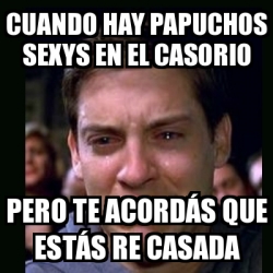 Meme Crying Peter Parker Cuando Hay Papuchos Sexys En El Casorio Pero