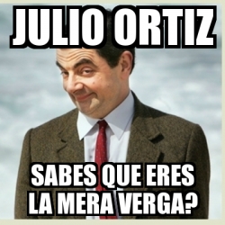 Meme Mr Bean Julio Ortiz Sabes Que Eres La Mera Verga 30895590