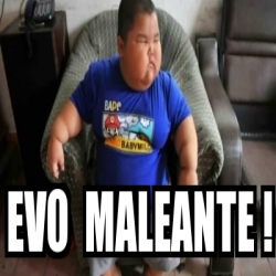 Meme Personalizado Evo Maleante