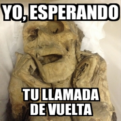 Meme Personalizado Yo Esperando Tu Llamada De Vuelta 31415641