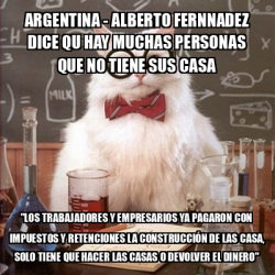 Meme Chemistry Cat Argentina Alberto Fernnadez Dice Qu Hay Muchas