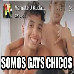 Meme Personalizado Somos Gays Chicos