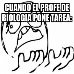 Meme Personalizado Cuando El Profe De Biologia Pone Tarea 32113384