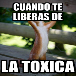 Meme Personalizado Cuando Te Liberas De La Toxica 32213972