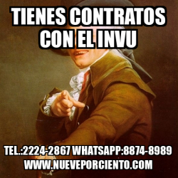 Meme Joseph Ducreux TIENES CONTRATOS CON EL INVU TEL 2224 2867