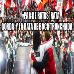 Meme Personalizado PAR DE RATAS RATA GORDA Y LA RATA DE BOCA