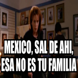 Meme Personalizado MEXICO SAL DE AHI Esa No Es Tu Familia 32520805