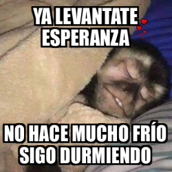 Meme Personalizado Ya Levantate Esperanza No Hace Mucho Fr O Sigo