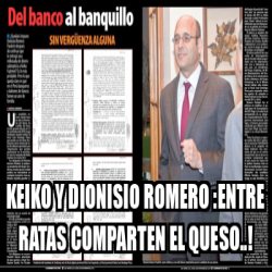 Meme Personalizado KEIKO Y DIONISIO ROMERO ENTRE RATAS COMPARTEN EL