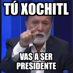 Meme Personalizado tú xochitl vas a ser presidente 33128519