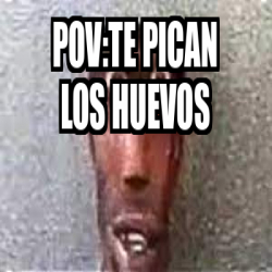 Meme Personalizado Pov Te Pican Los Huevos