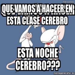 Meme Personalizado Que Vamos A Haceer En Esta Clase Cerebro