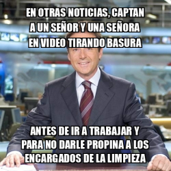 Meme Matias Prats En otras noticias captan a un señor y una señora