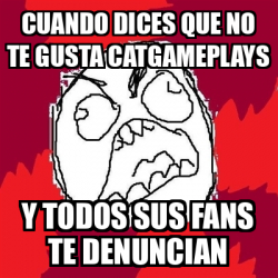 Meme Rage Fu Cuando Dices Que No Te Gusta Catgameplays Y Todos Sus