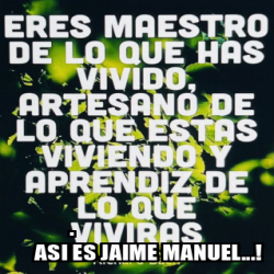 Meme Personalizado ASI ES JAIME MANUEL 33236500