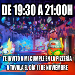 Meme Personalizado De A Ooh Te Invito A Mi Cumple En La