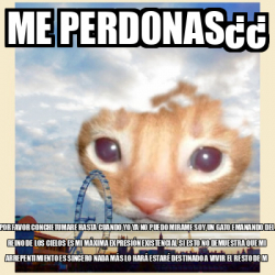 Meme Personalizado Me Perd0nas Por Favor Conchetumare Hasta Cuando