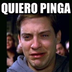 Meme Crying Peter Parker Quiero Pinga