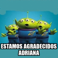 Meme Personalizado Estamos Agradecidos Adriana 33050386