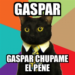 Meme Business Cat Gaspar Gaspar Chupame El Pene