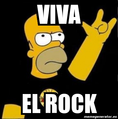 Meme Personalizado - Viva El Rock - 156336