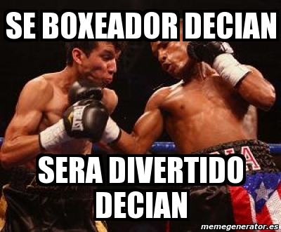 boxeador decian divertido crear