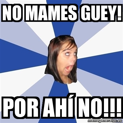 Meme Annoying Facebook Girl No Mames Guey Por AhÃ.