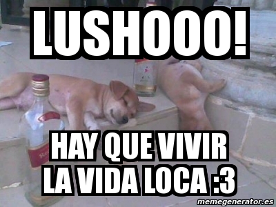 Meme Personalizado Lushooo Hay Que Vivir La Vida Loca 3 1439319