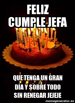 Cumpleaños Feliz Jefa De Mensaje