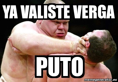 Meme Personalizado YA Valiste Verga Puto