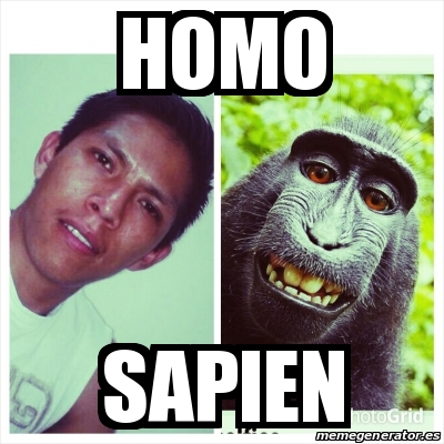 Meme Personalizado Homo Sapien 13687098