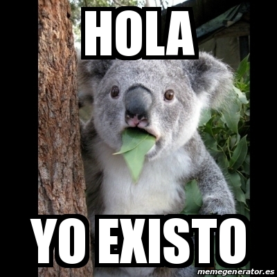 Meme Koala - hola yo existo - 14447451