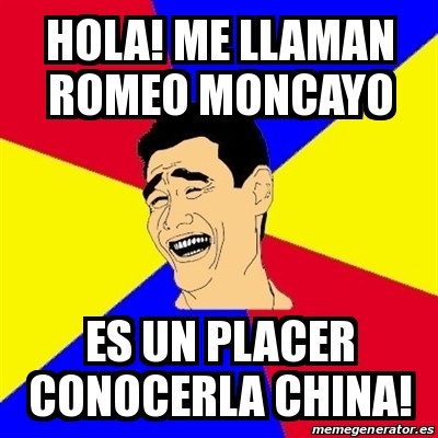 Meme Yao Ming - hola! me llaman romeo moncayo es un placer conocerla china!  - 14468456