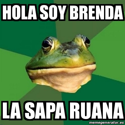 Meme Foul Bachelor Frog - hola soy brenda la sapa ruana - 15238955
