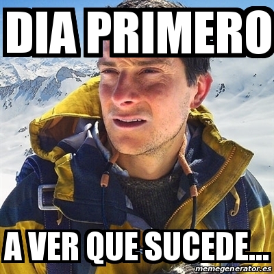 Meme Bear Grylls Dia Primero A Ver Que Sucede