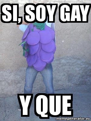 Meme Personalizado Si Soy Gay Y Que