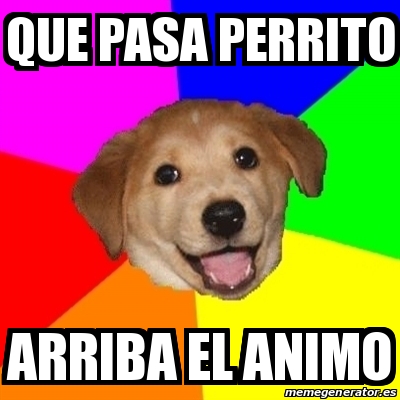 animo perro meme