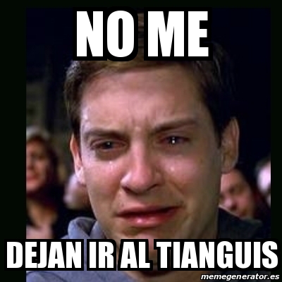 Meme Crying Peter Parker No Me Dejan Ir Al Tianguis