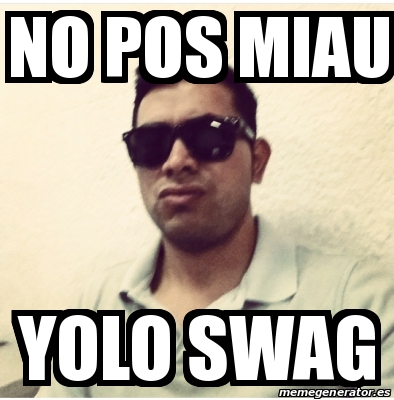 Meme Personalizado - No pos Miau YOLO SWAG - 18667161