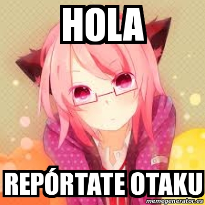 Meme Personalizado - hola REPÃ“RTATE otaku - 18748493