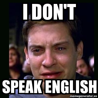 Meme crying peter parker - I DON'T SPEAK ENGLISH - 19615748