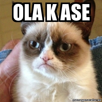 Meme Grumpy Cat - Ola k ase - 19765595