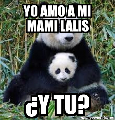 Meme Personalizado - Yo amo a mi mami lalis Â¿y tu? - 2649435